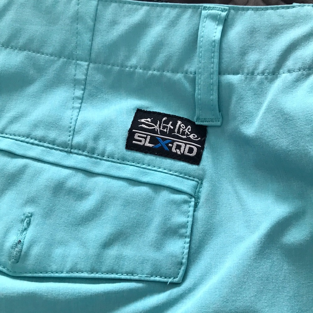 Salt Life hybrid swim/walking shorts Aqua blue 34w